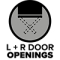 L & R door opening