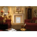 The Lisbon Solid Fuel Limestone Fireplace 