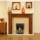 View The Kingston and Botticino Fireplace with Adam Silver Gas Fire