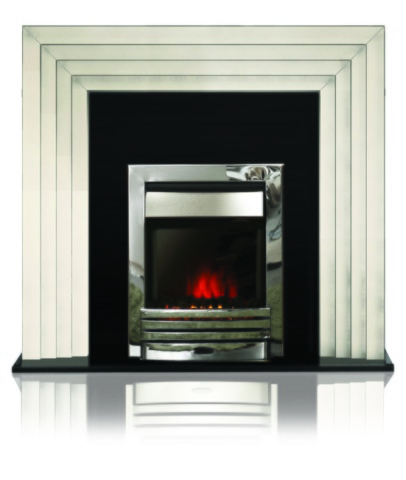 Adam Escher Electric Fireplace Suite