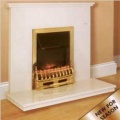 Aurora Ashlea Marble Fireplace in Beige Stone