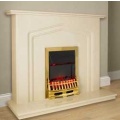 Aurora Mason Marble Fireplace in Roman Stone