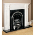 Aurora Acantha Natural White Fireplace Surround with Cast and Granite Hearth