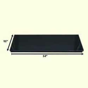 The 54" Solid Fuel Black Granite Fireplace Hearth