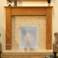 The Option Oak Botticino Fireplace