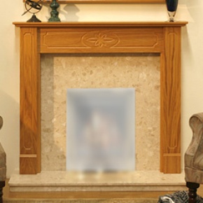 The Option Oak Botticino Fireplace