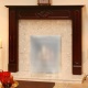 View The Option Mahogany Botticino Fireplace