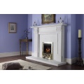 Aurora Acantha Marble Fireplace Surround in Natural White 