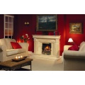 Aurora Marquis 54" Marble Fireplace Surround in Natural Cream