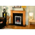 The Capri And Granite Fireplace With Adam Ribbon Chrome Electric Fire