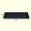 The 48" Black Granite Fireplace Hearth
