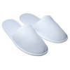 Closed Toe Towelling Slippers - Premium Range (30 Pairs), White