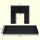 View The 54" Black Granite Fireplace Set