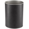 Bedroom Bins, Luxury Vinyl Covered Steel, Curled Top, Black (Case Qty 6)