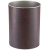 Bedroom Bins, Luxury Vinyl Covered Steel, Curled Top, Brown (Case Qty 6)