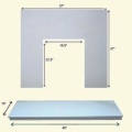 The 48" Marfil Fireplace Marble Set
