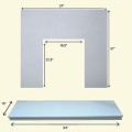 The 54" Marfil Fireplace Marble Set