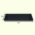 The 60" Black Granite Fireplace Hearth