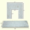 The 48" Botticino Fireplace Marble Set