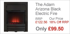 The Adam Arizona Black Electric Fire