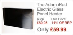 The Adam iRad Electric Glass Panel Heater