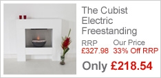 The Cubist Electric Freestanding Fire