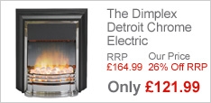 The Dimplex Detroit Chrome Electric Fire Optiflame