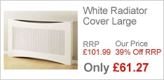White Radiator Cover Large