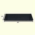 The 36" Solid Fuel Black Granite Fireplace Hearth