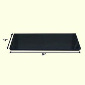 The 36" Solid Fuel Black Granite Fireplace Hearth