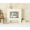 Cubist Ivory Electric Freestanding Fire