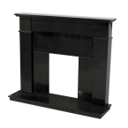 The Aurora Newmarket Black Granite Fireplace Surround