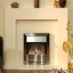 View The Miami All Ivory Electric Fireplace