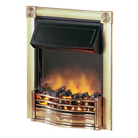 Dimplex Horton Electric Fire, Optiflame Effect, Brass