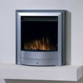 The Dimplex X1 Silver Electric Fire with Optiflame Effect