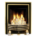 The Ekofires EKO 3060 Pebble Gas Fire (Brass-Black/Antique Elysee)
