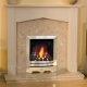 View The Tudor Botticino Fireplace with Contemporary Vogue Gas Fire