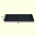 The 54" Black Granite Fireplace Hearth