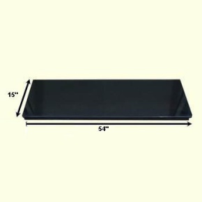 The 54" Black Granite Fireplace Hearth