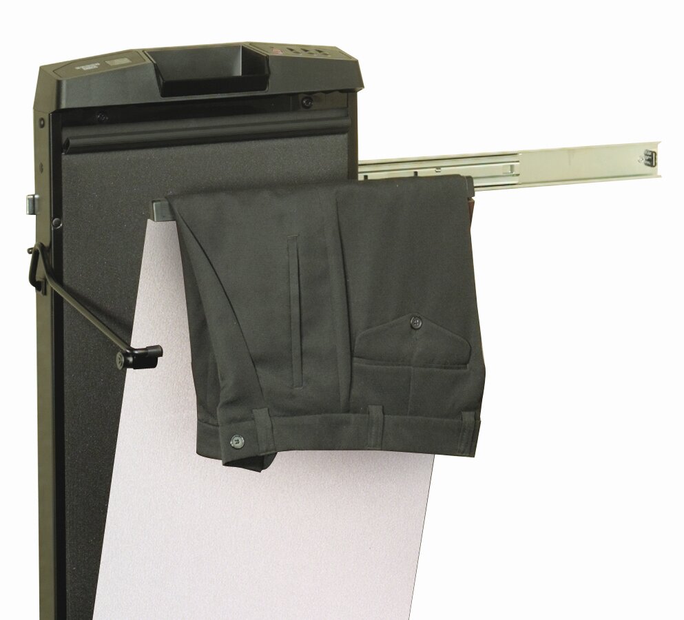Corby 7700 Satin Chrome Ash Space Saver Trouser Press that Slides to