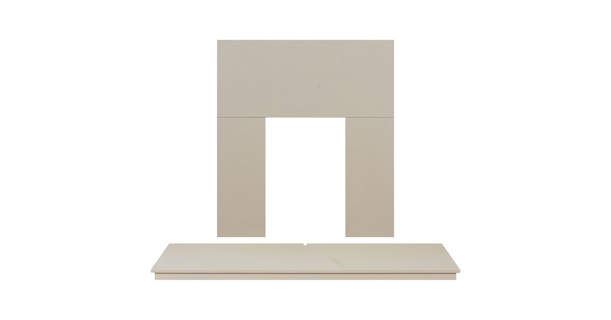 Adam Fireplace Back Panel And Hearth Set In Cream 54 Inch Adam Fireplace Back Panel And Hearth Set In Cream 54 Inch World
