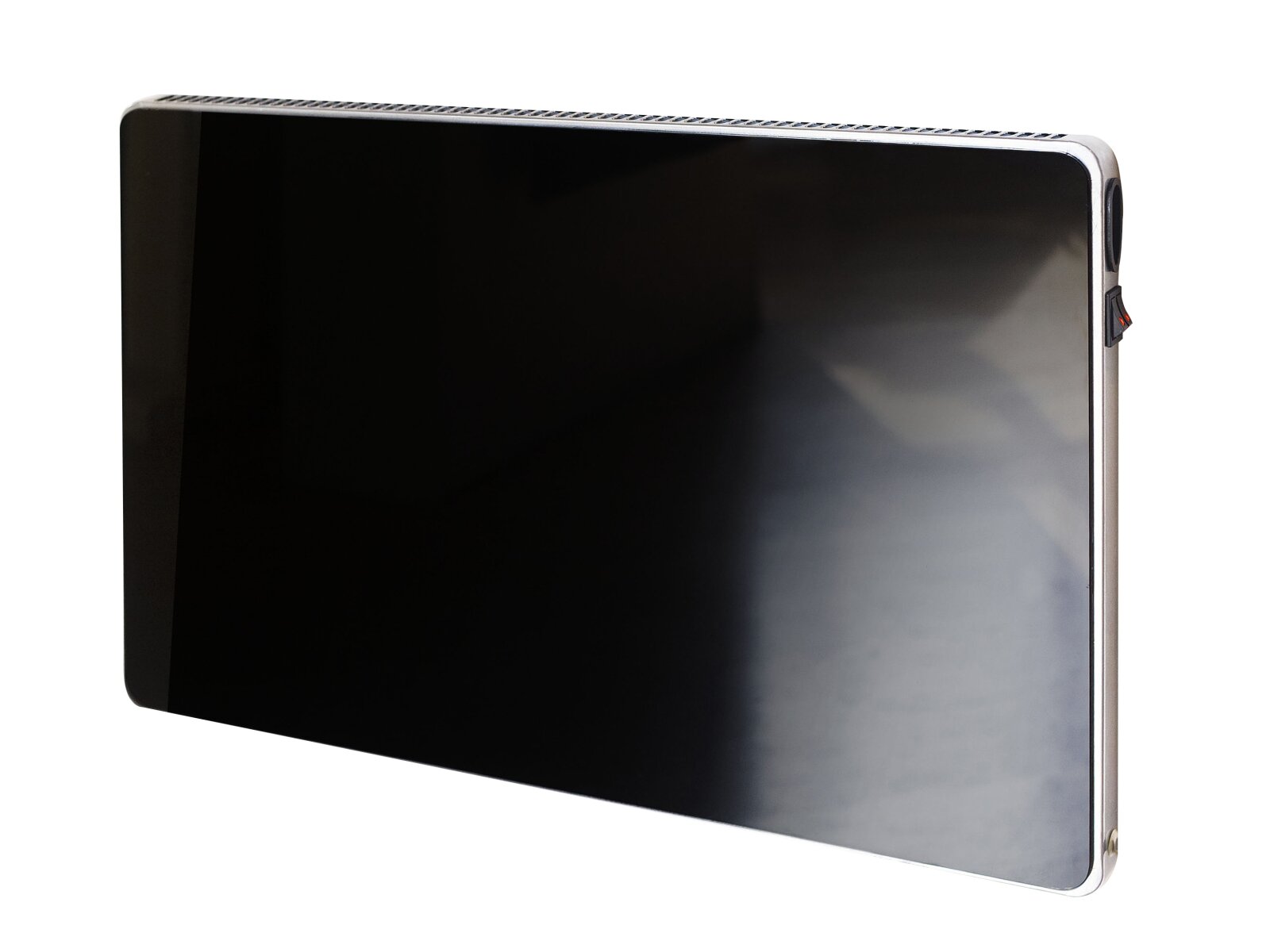 Adam iRad Electric Panel Heater in Black Glass 700mm
