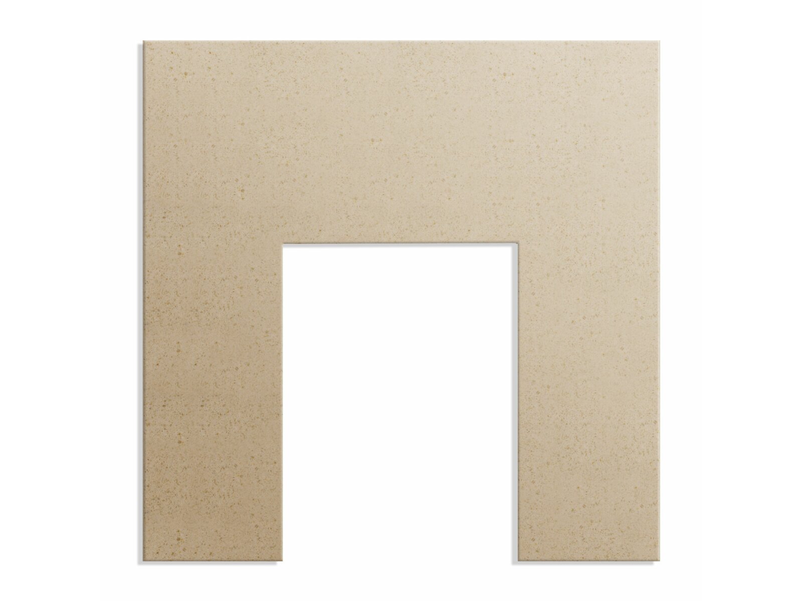Fireplace Back Panel in Beige Stone, 37 Inch Fireplace World