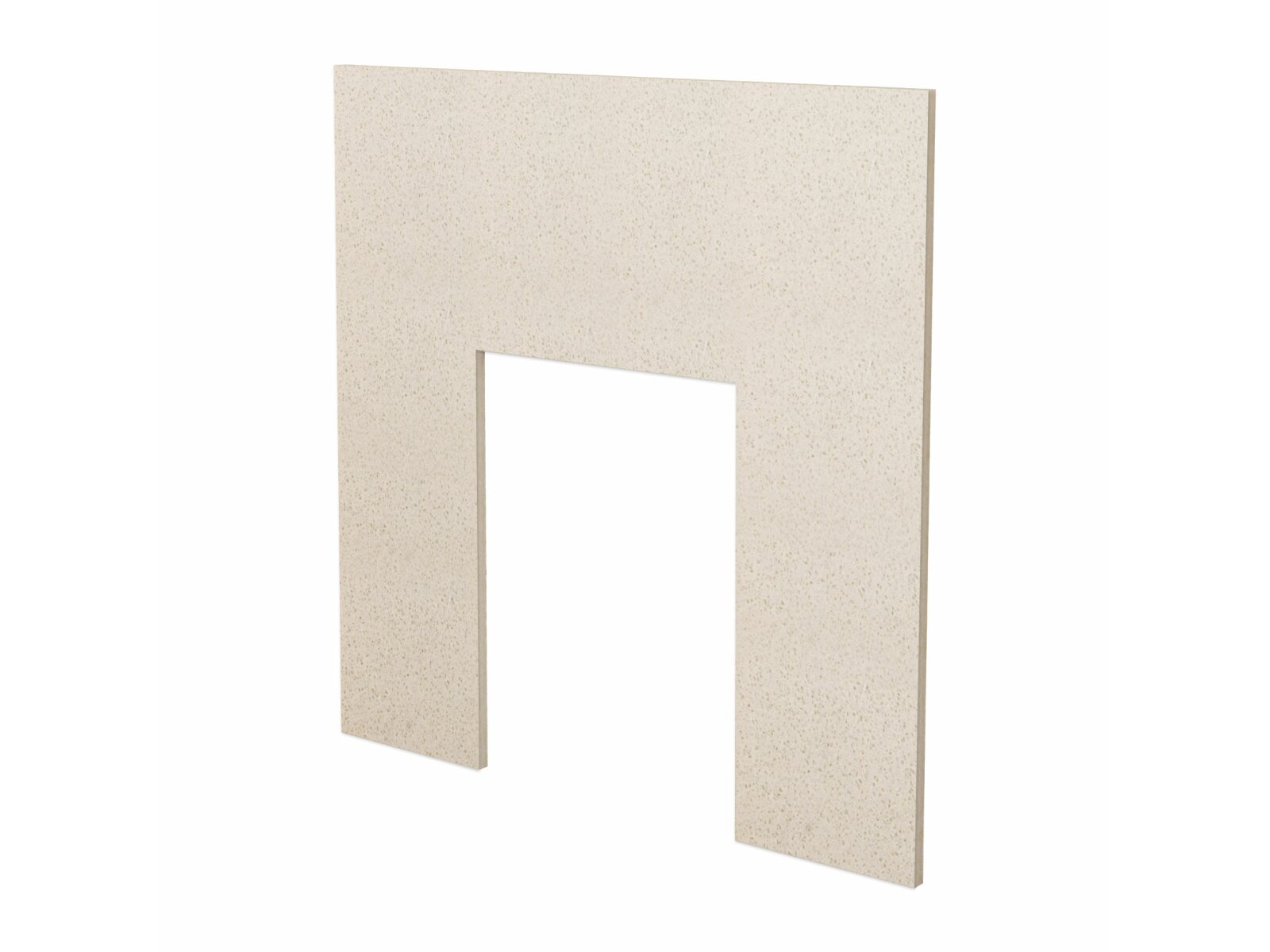 Fireplace Back Panel in Beige Stone, 37 Inch Fireplace World
