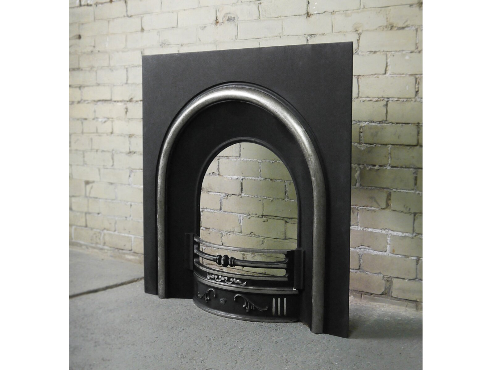 Constantine Cast Iron Fireplace Back Panel Set, 38 Inch Fireplace World