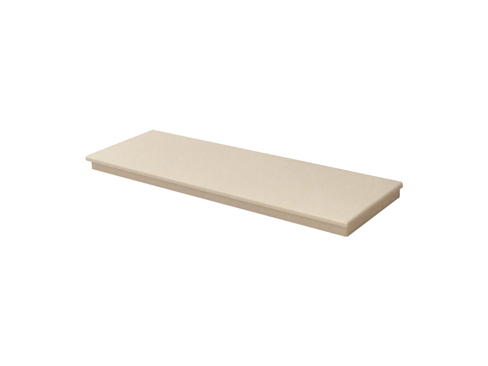 Fireplace Hearth in Beige Stone, 48 Inch | Fireplace World