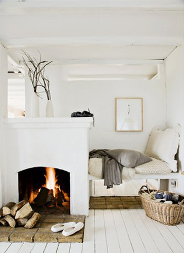  Emmas Blogg: Fireplace in a bedroom