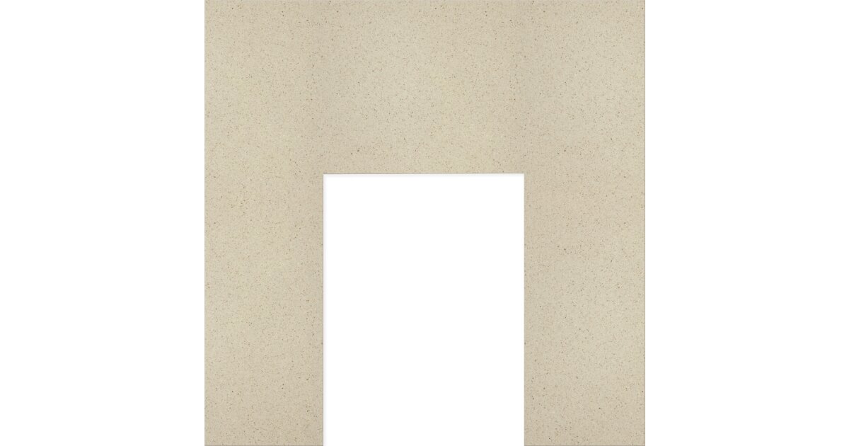 Fireplace Back Panel In Marfil Stone 37 Inch World