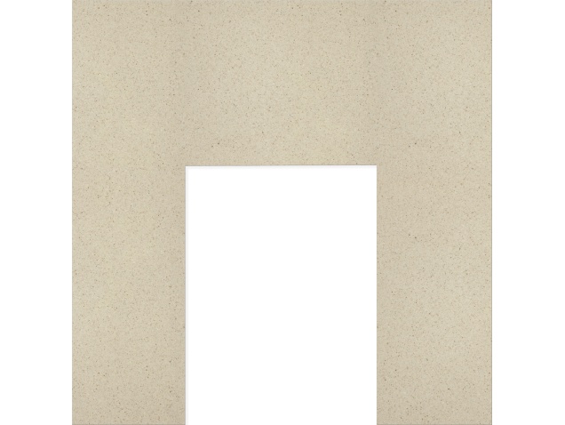 Fireplace Back Panel In Marfil Stone 37 Inch Fireplace World