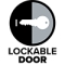Lockable door